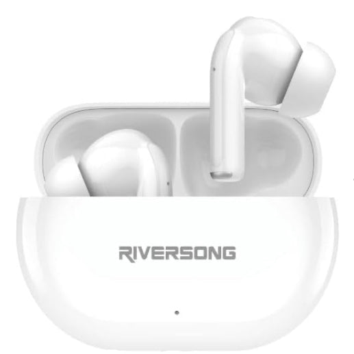 Airfly L12 True Wireless Stereo Earbuds with ENC Clear Call, AI Voice Assistant, 30H Playtime, IPX5 Sweatproof, Stereo Sound Quality, White