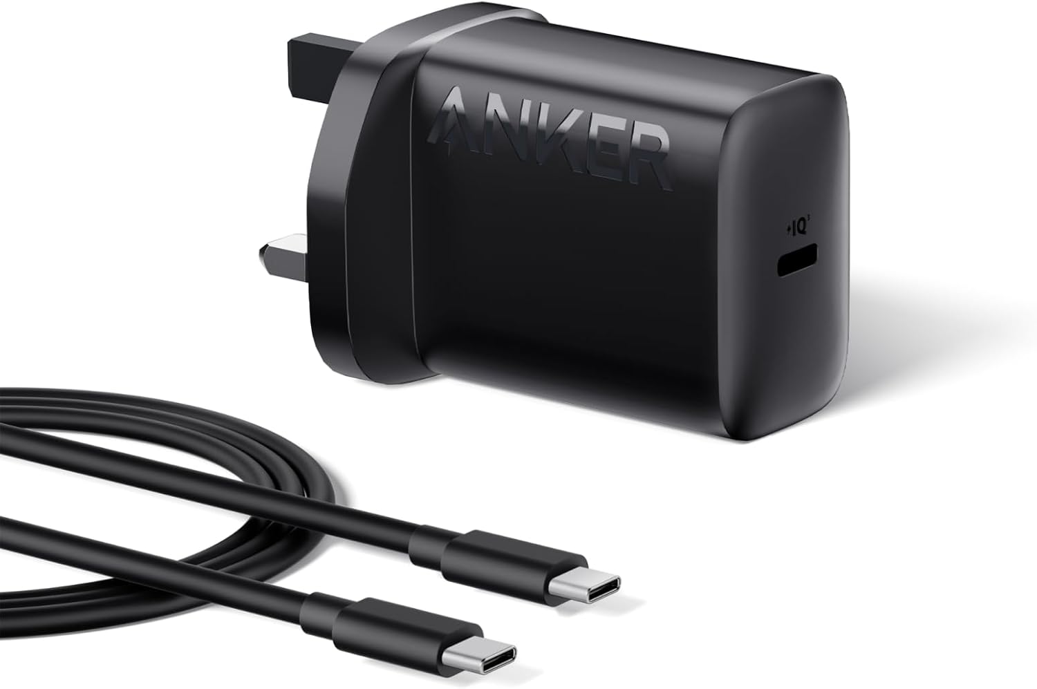 Anker USB C Plug, 25W USB C Charger with USB-C Cable, Supports PPS Fast Charging for Samsung S25/S24+/S24/S23, Ultra/S23+/S23/S22/S21/S20/Note20, iPhone 16/15 More, (5 ft Cable Included)