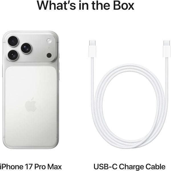 Apple iPhone 17 Pro Max 1TB – Middle East Version | 6.9-Inch ProMotion, A19 Pro Chip (Silver)