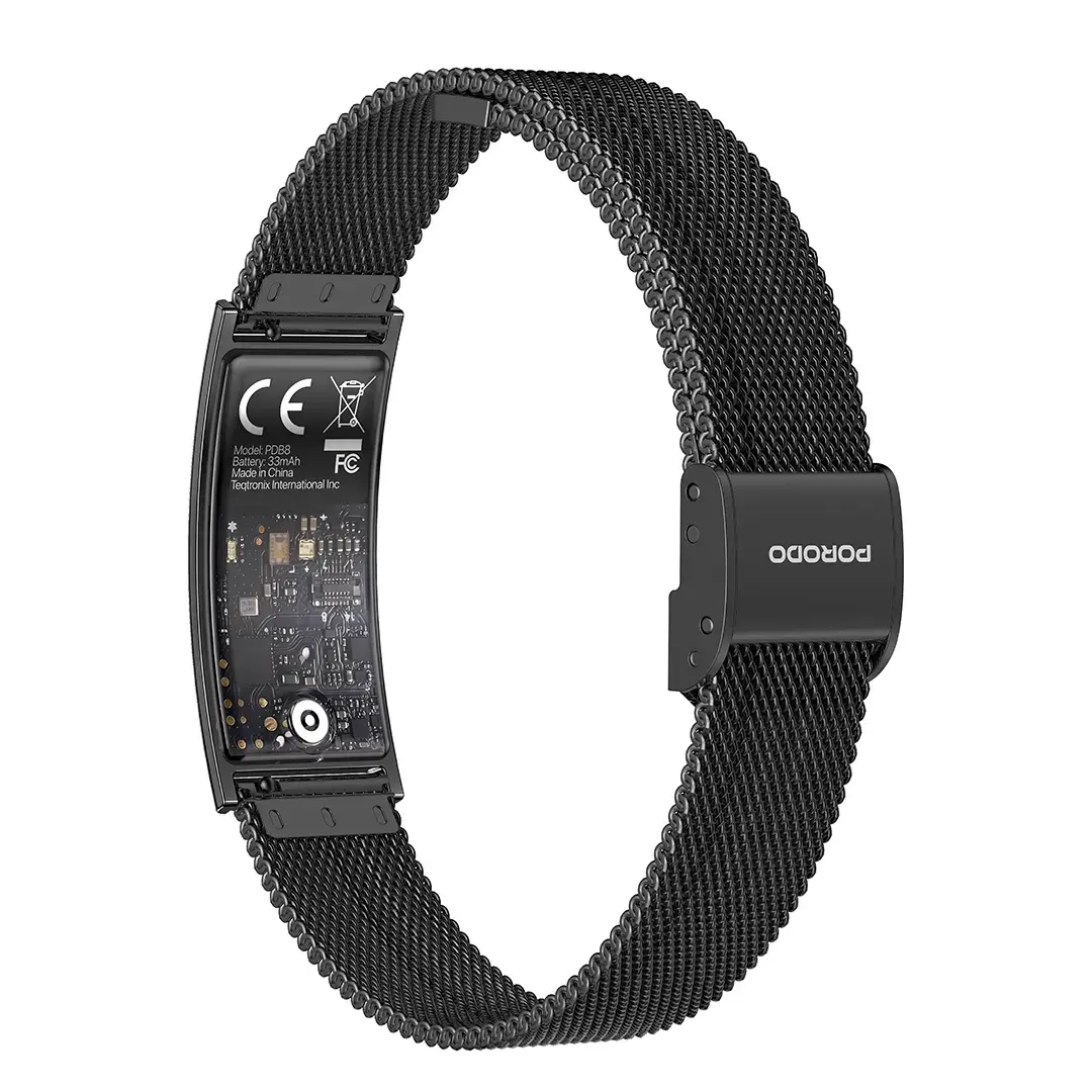 Porodo TrackFit with display - black