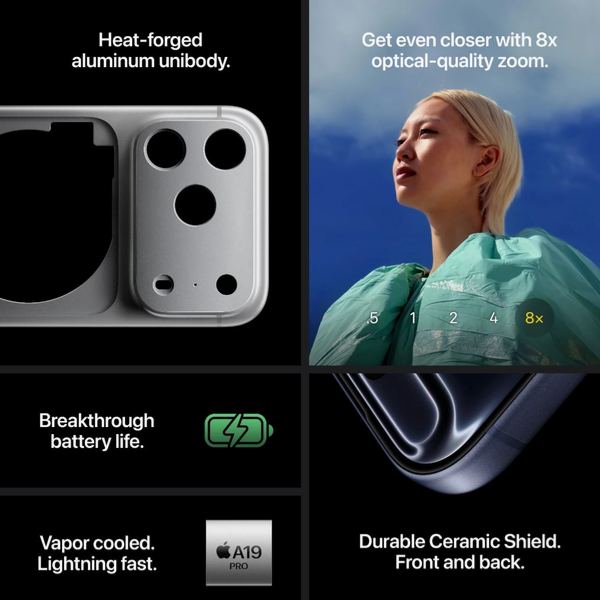 Apple iPhone 17 Pro Max 256GB – Middle East Version | 6.9-Inch ProMotion, A19 Pro Chip (Deep Blue)