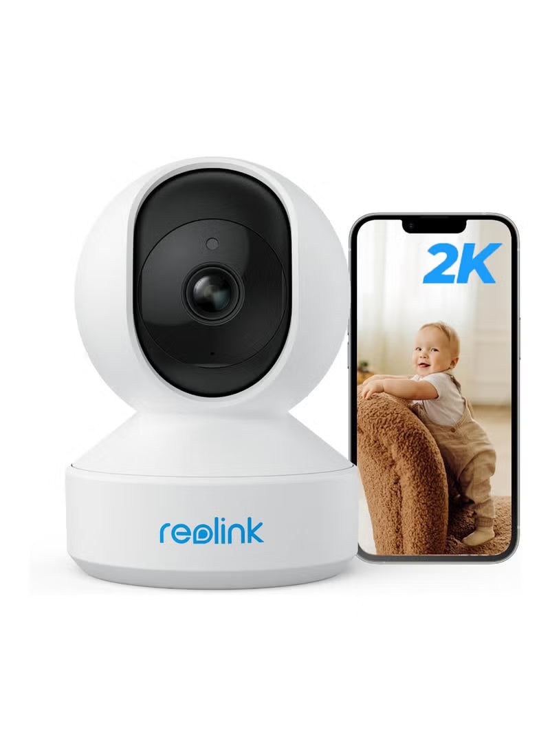 ReoLink 2K Indoor Security Camera E1, Plug-in 2.4G Wireless WiFi for Baby/Pet Monitor with Phone app, 360 De