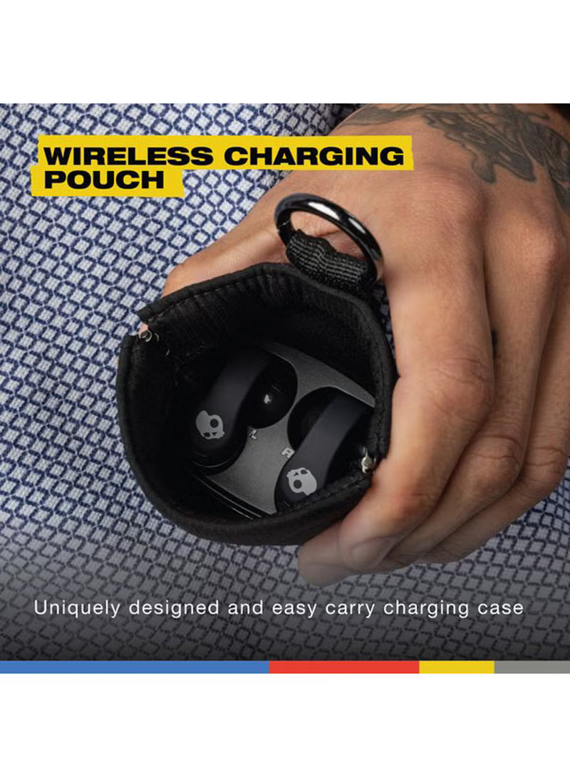 Skullcandy Push® 720 Open-Ear True Wireless Bluetooth Earbuds, 14mm Dynamic Drivers, 30 Hrs Battery Life, IP67 Sweat and Waterproof, Google Fast Pair+Finder, Wireless Charging Case/Pouch - Black