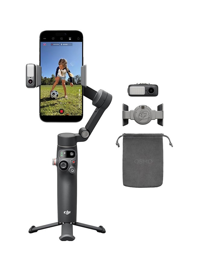 DJI Osmo Mobile 8 Smartphone Gimbal – 3-Axis Stabilizer with Native Tracking, Extension Rod & Tripod