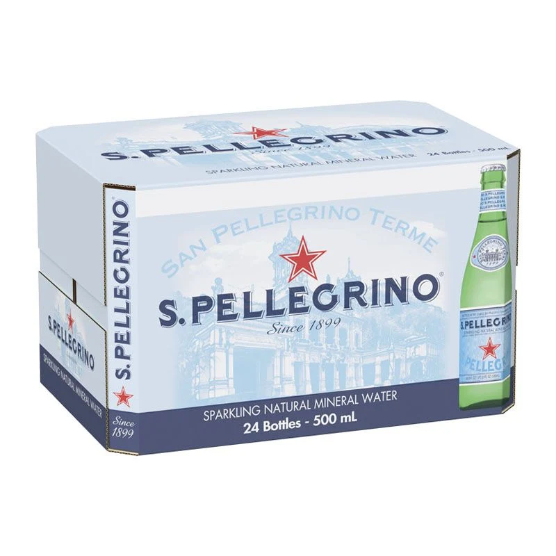 S.Pellegrino Sparkling Water Glass 500ml x 24