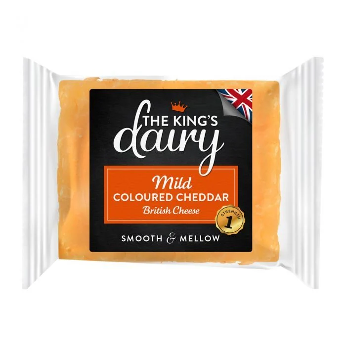 The King's Dairy Mild Coloured Cheddar 200 g