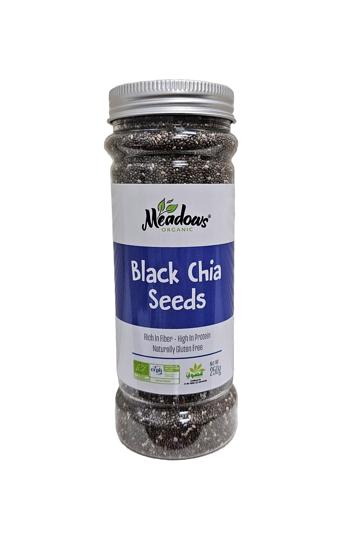 Meadows Organic Black Chia Seeds 250g