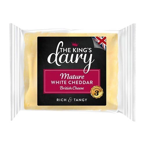 The King's Dairy Mature White Cheddar Cheese 200g