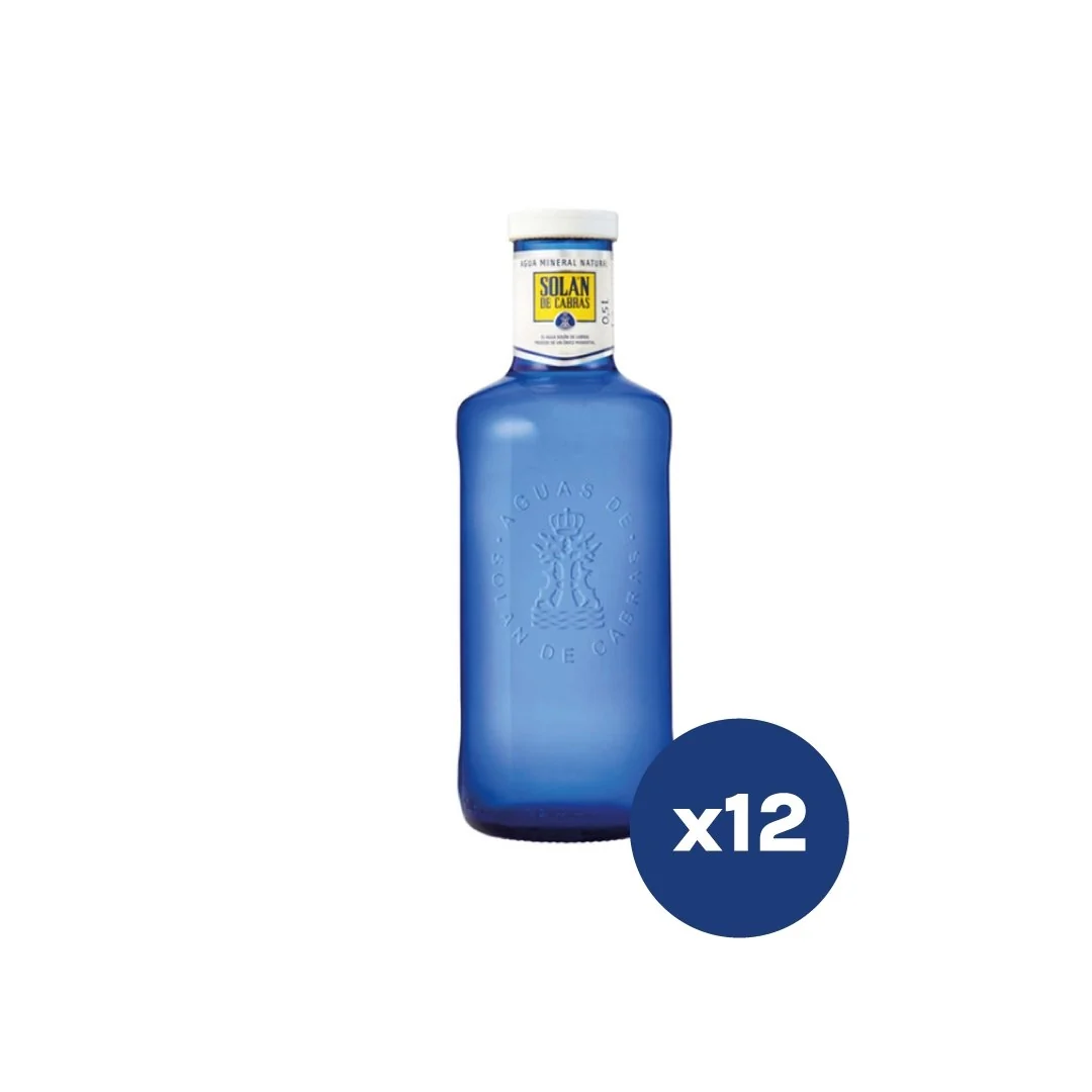 Solan de Cabras Still Water, Glass Bottles - 12 x 500 ml