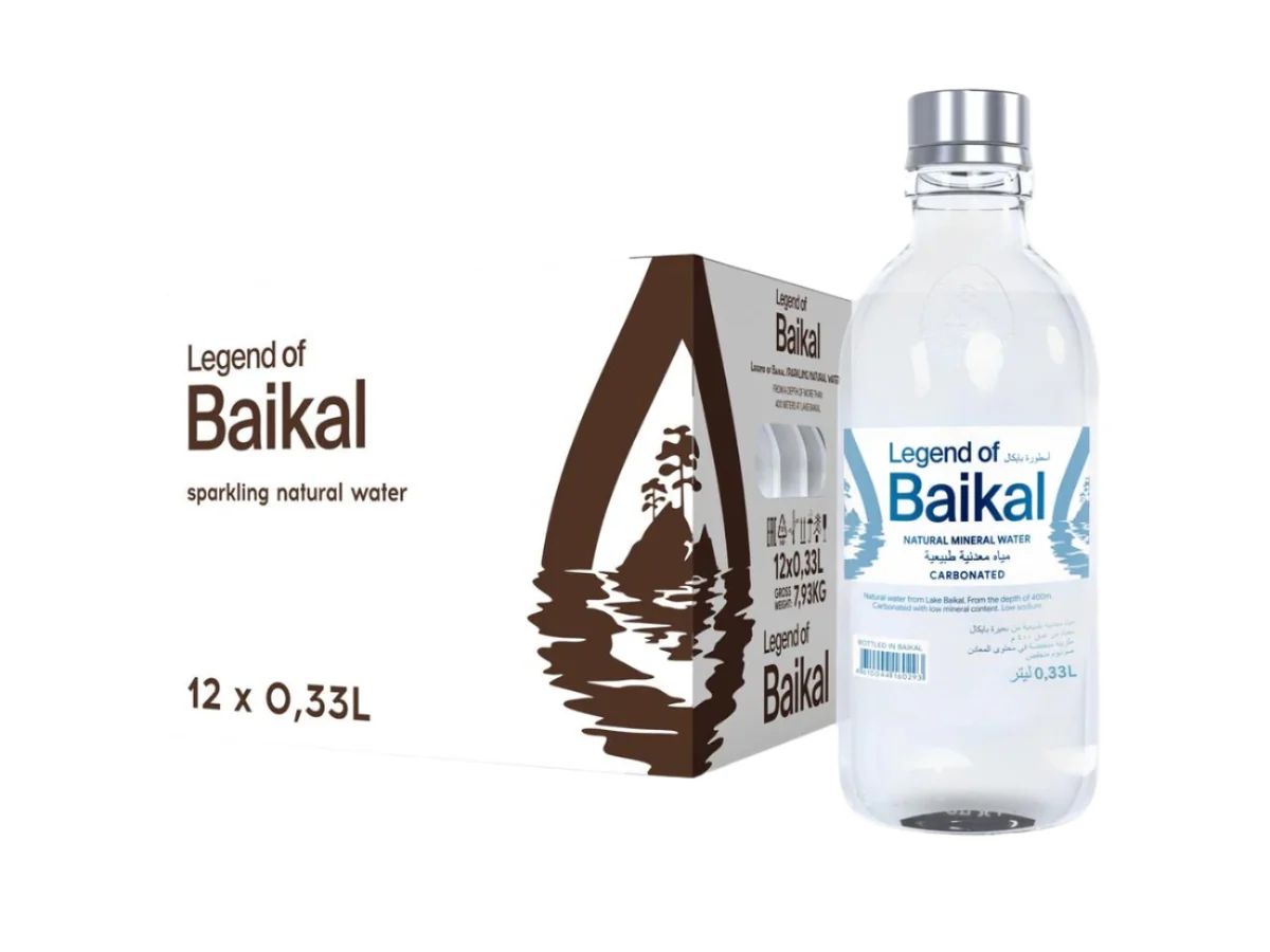 Legend of Baikal Sparkling Natural Mineral Water 12 x 330ml
