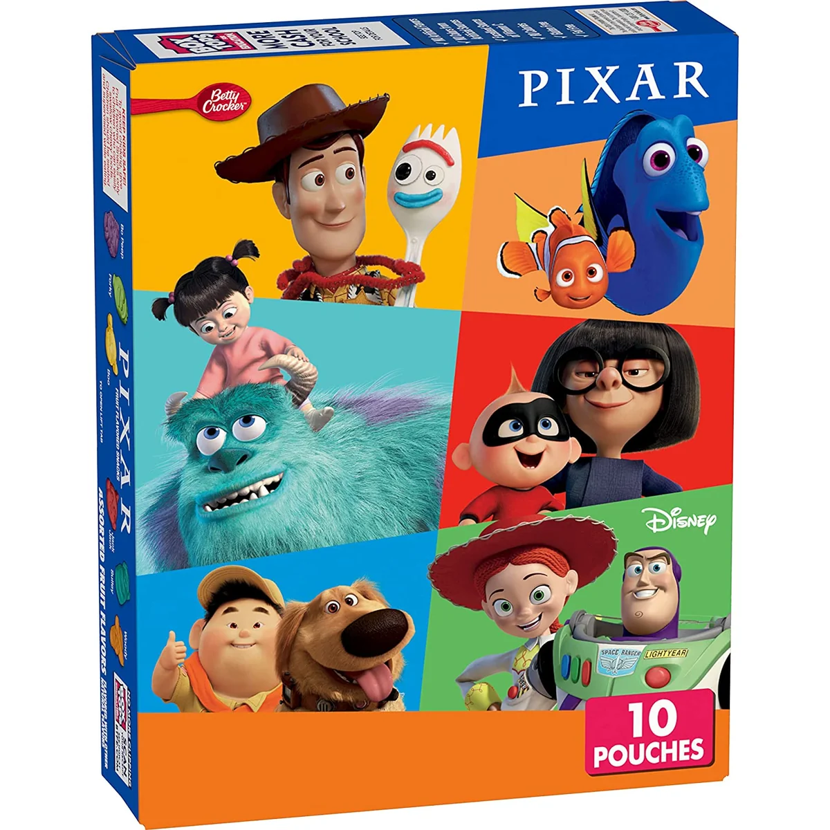 Betty Crocker Fruit Snacks Pixar 8 Oz (10 Pouches)