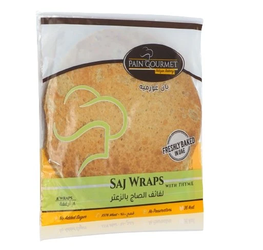 Pain Gourmet Freshly Baked Homemade Saj Wraps with Thyme 160g
