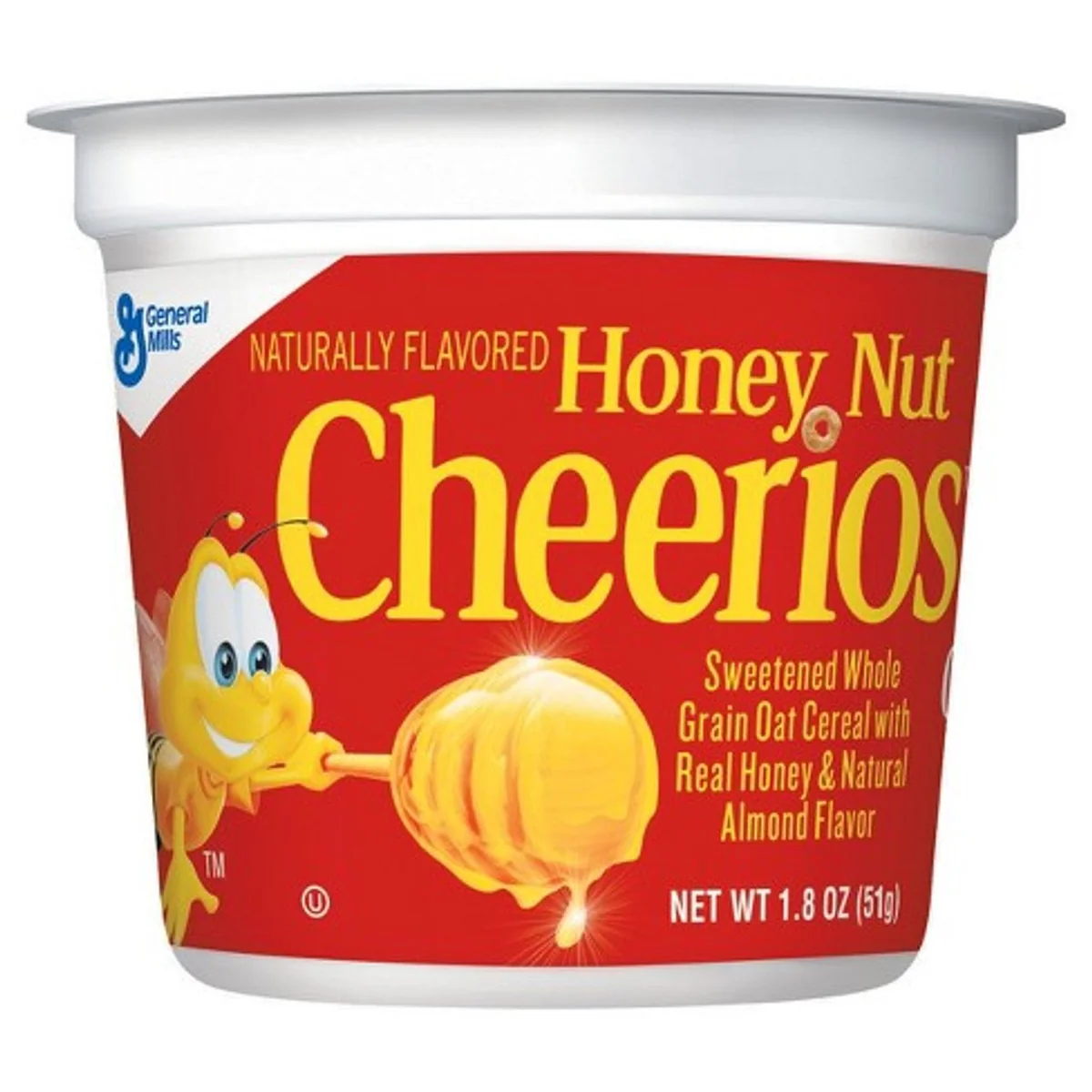 General Mills Honey Nut Cheerios Cereal Cup 51 g