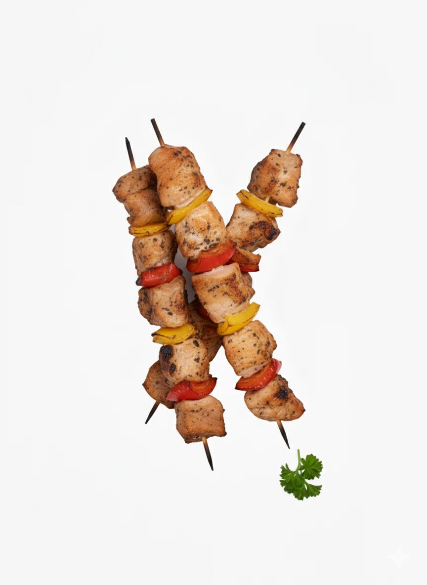 3 Skewers Marinated Chicken Breast with Mustard & Rosemary 300g