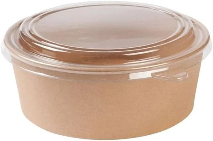 PET LID-Kraft bowl 500/750/1000ml, 300pcs