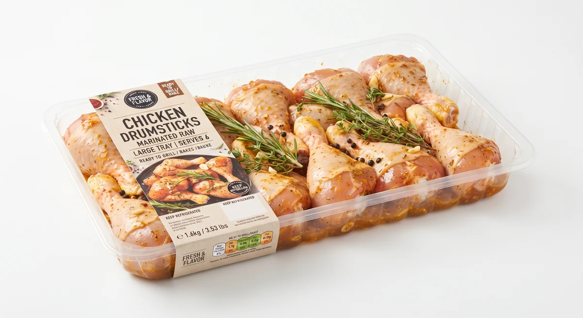 Chicken Drumstick Tray, Marinated Raw, Large Tray serves 6