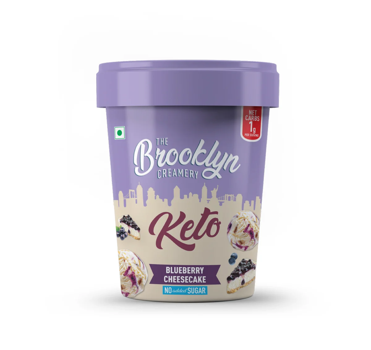 The Brooklyn Creamery Blueberry Cheesecake Ice Cream 450 ml