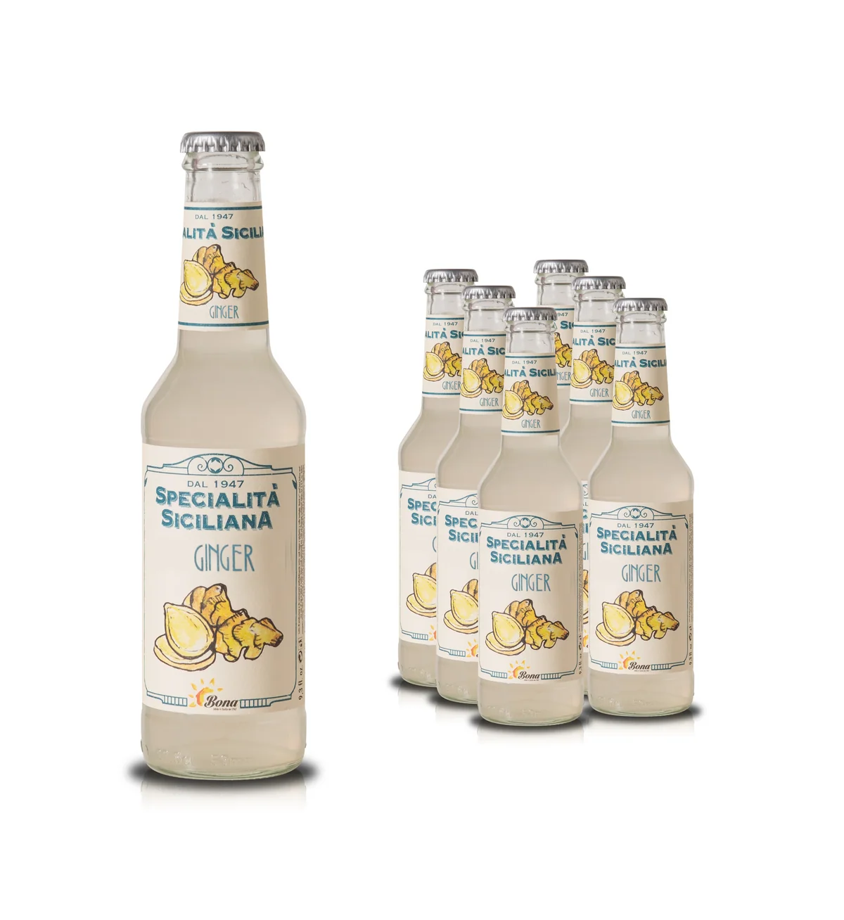 Specialita Siciliana Ginger Italian Soft Drink 275ml (Pack of 6)