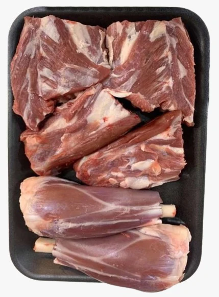 Bone-In Lamb Shoulder Mansaf Large Cut Cube Raised w/o Antibiotics 1.7kg