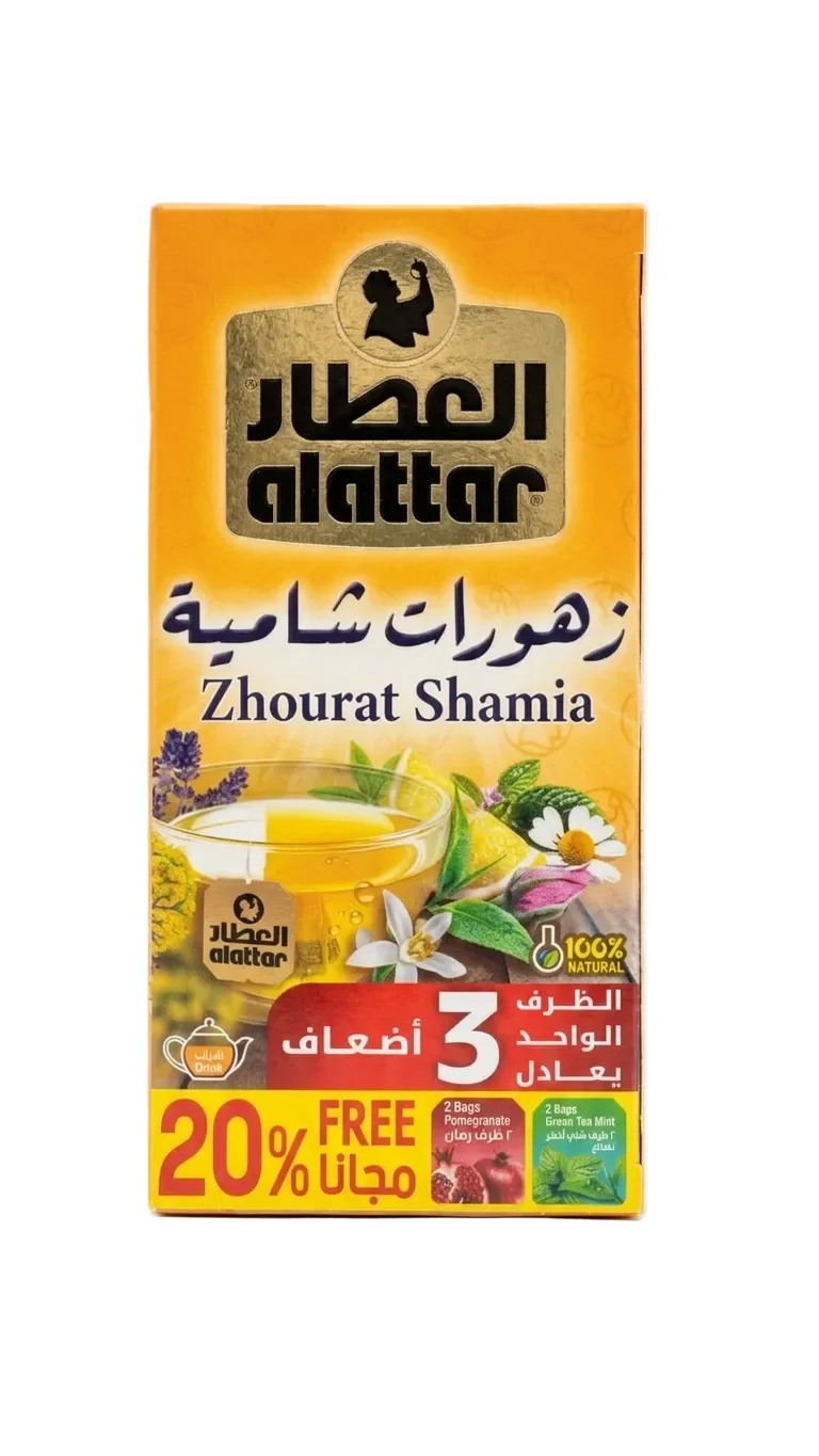 Al Attarالعطار Zhourat Shamia Zero Sugar 20 Tea Bags 36g