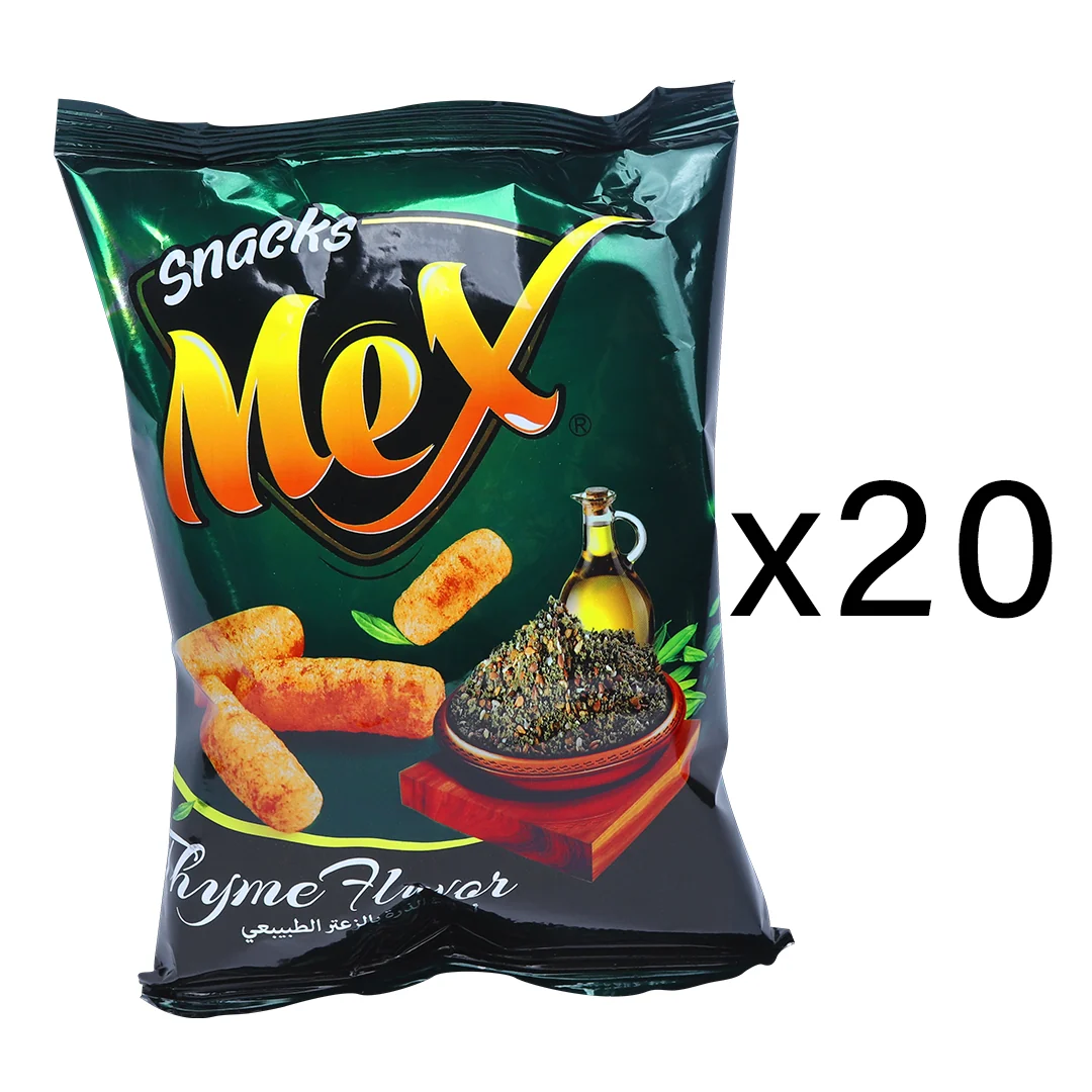 Mex Thyme Puffed Corn Chips - 20 x 25 g