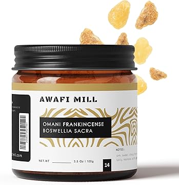 AWAFI MILL Sweet Luban – Edible Frankincense Resin | Natural Boswellia Chewing Gum Resin - 100 g | 3.5 Oz