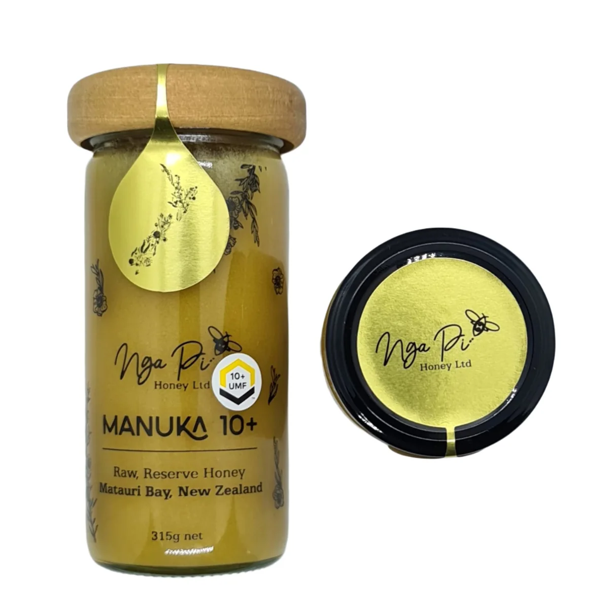 Nga Pi Manuka UMF™ 10+ Raw, Reserve Honey of New Zealand (Monofloral) - 315g