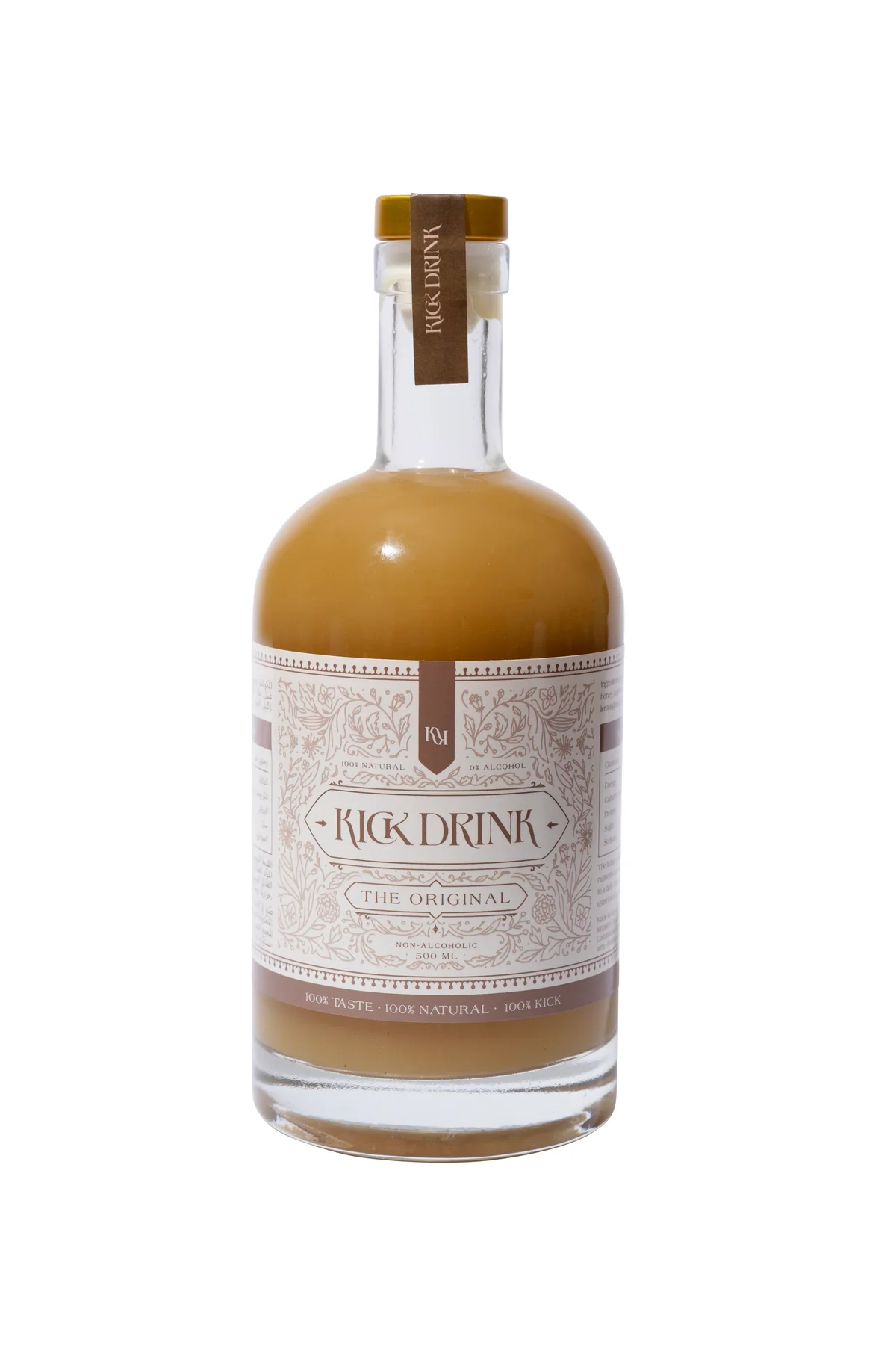 Kick Drink Premium 100% Natural Blend Ginger concentrate (16 Servings) 500 ml