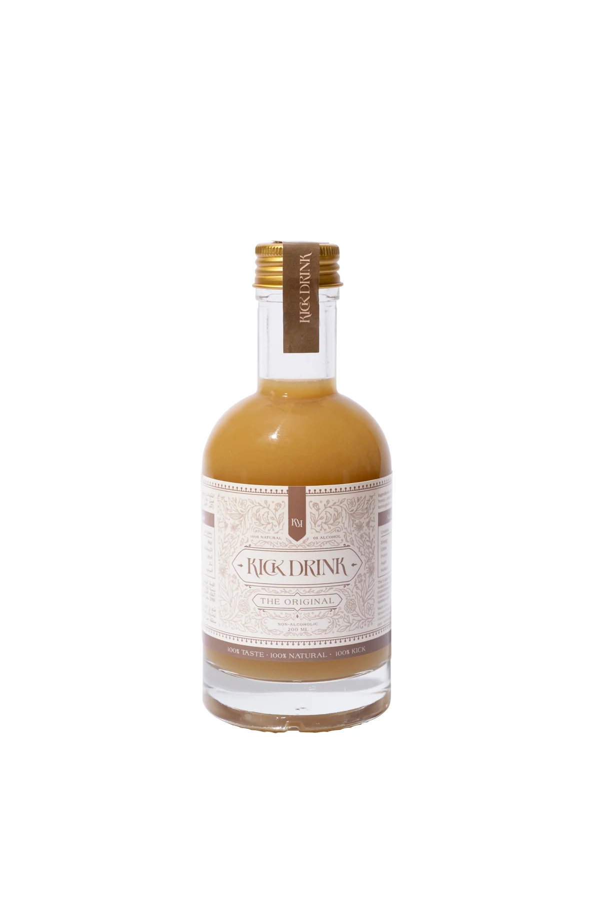Kick Drink Premium 100% Natural Blend Ginger concentrate (6 Servings) 200 ml
