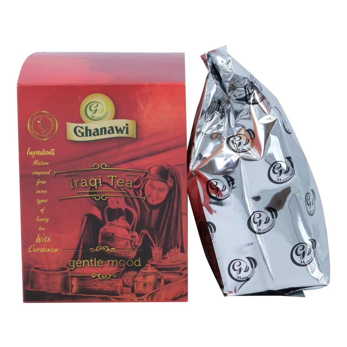 Ghanawi Gentle Mood Iraqi Black Tea With Cardamom 200g
