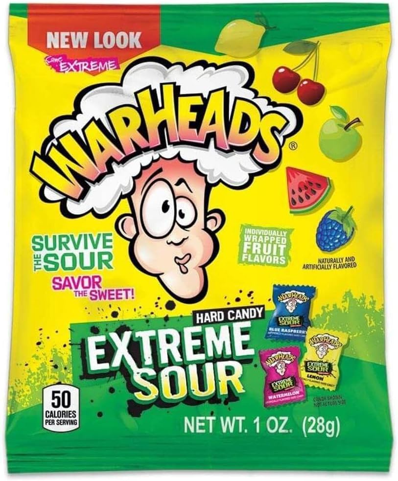 Warheads Extreme Sour Hard Candy 28g