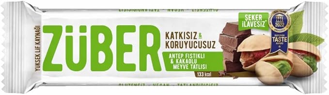 ZÜBER Pistachio & Cocoa Fruit Bar 35g