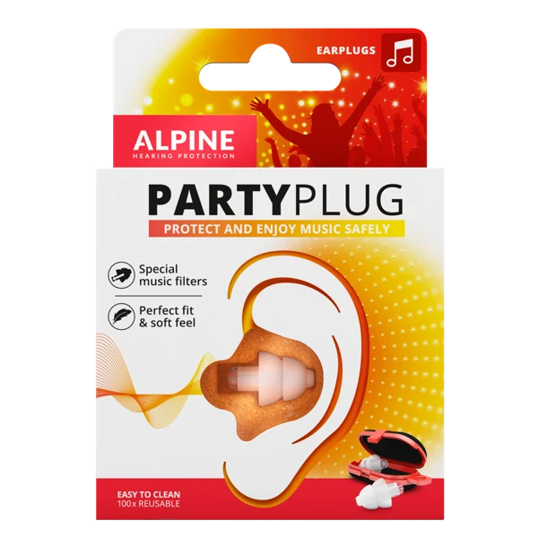 Alpine PartyPlug Clear Earplugs - 1 Pair