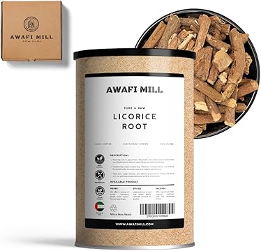 AWAFI MILL Licorice Root Glycyrrhiza Glabra - 100 g | 3.5 Oz