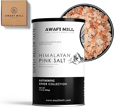 AWAFI MILL Pink salt crystal Sendha Namak - 500 g | 17.6 Oz