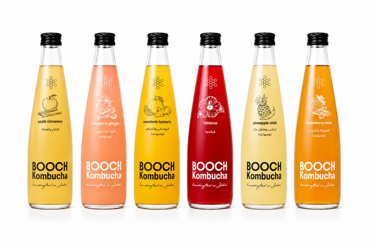 Booch Kombucha (6)Assorted Flavors 300ml Each Combo
