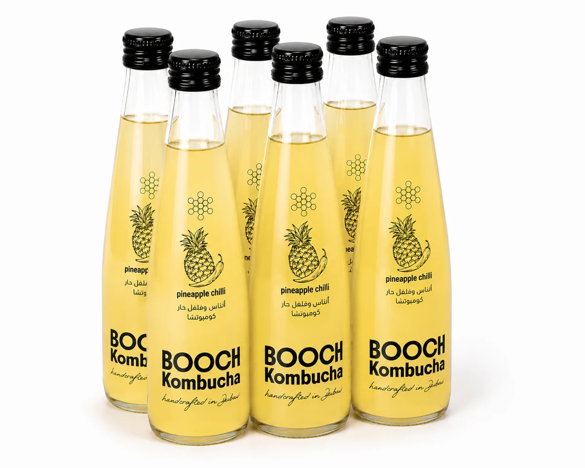 Booch Kombucha Pineapple Chili (Pack of 6) 300ml