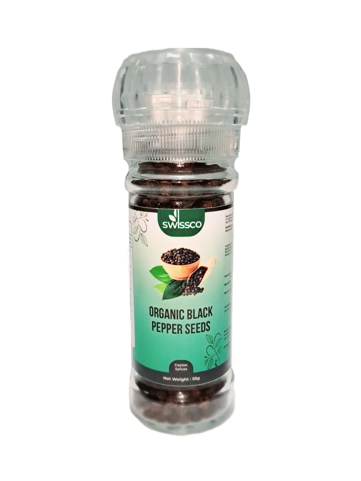 SWISSCO Organic Black Pepper Seeds 55g
