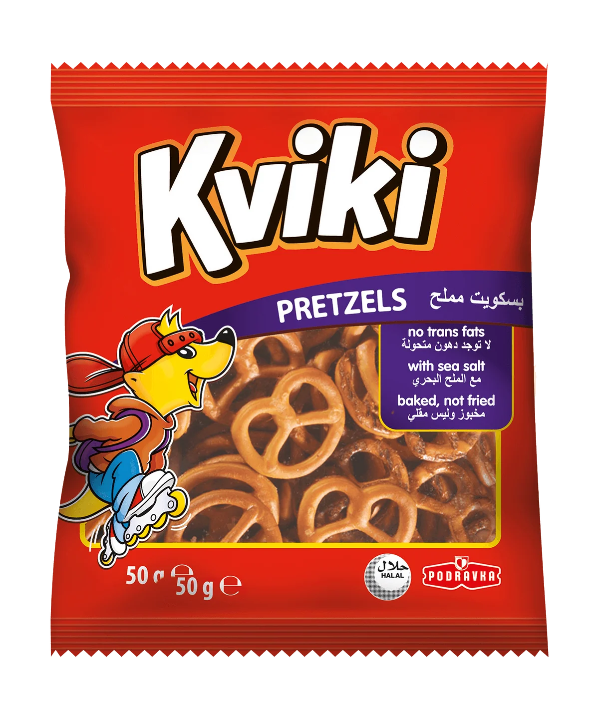 Kviki Pretzels Baked with Sea Salt 50g