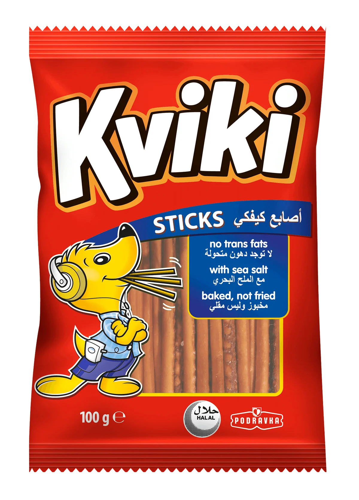 Kviki Sticks Baked with Sea Salt 100g
