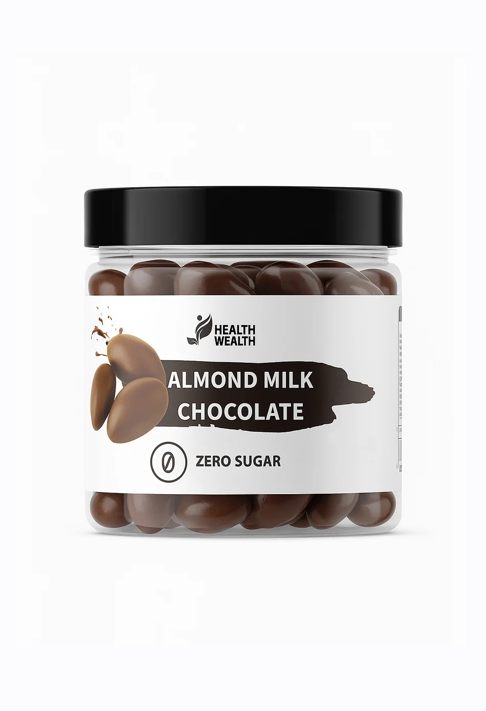 Health Wealth Almond Milk Chocolate Dragee Zero Sugar 175g