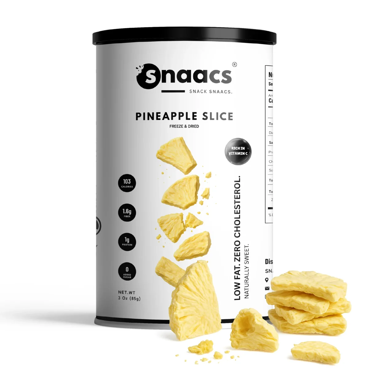 Snaacs Freeze Dried Pineapple Slice 85g
