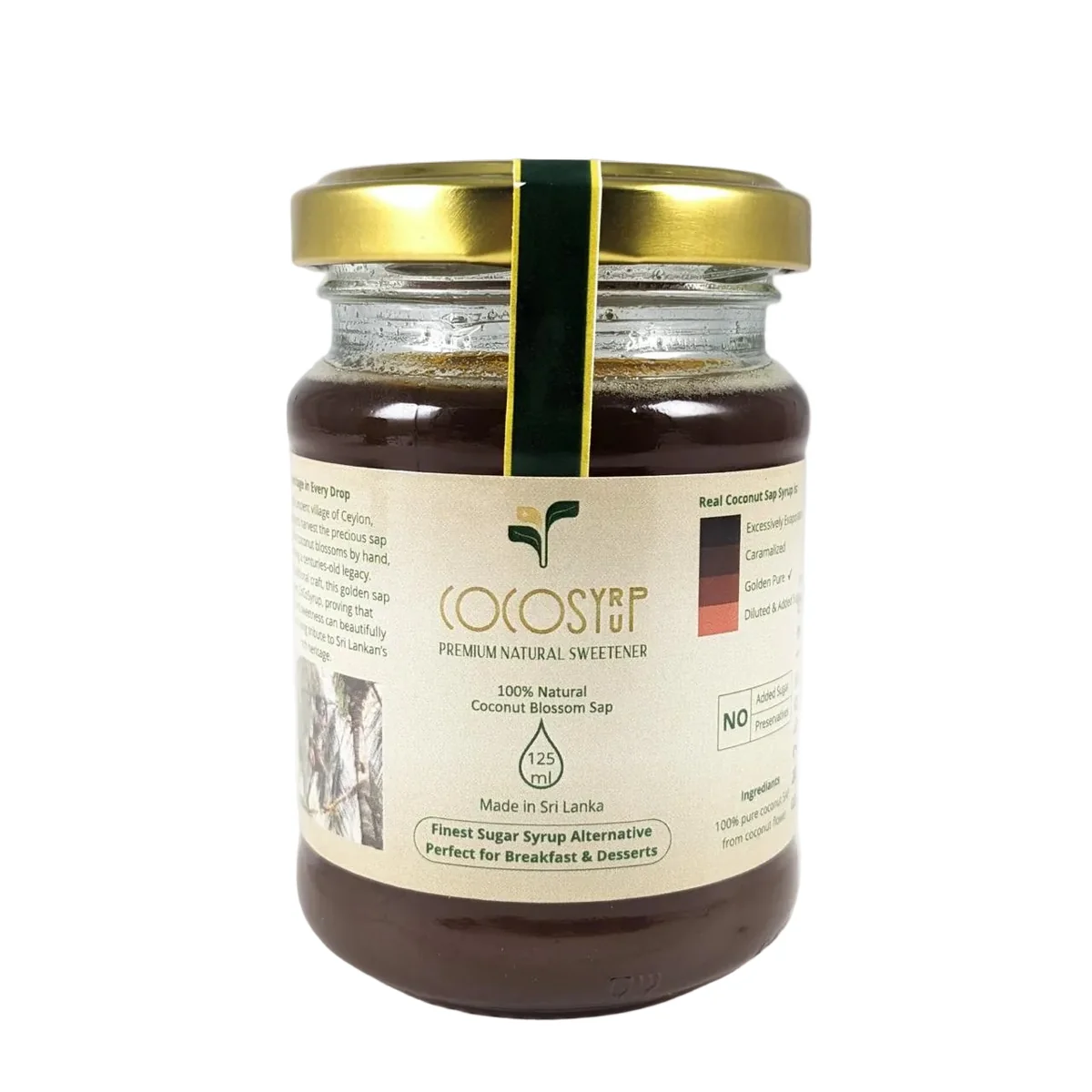 CocoSyrup Sugar Alternative Coconut Blossom Syrup 125ml
