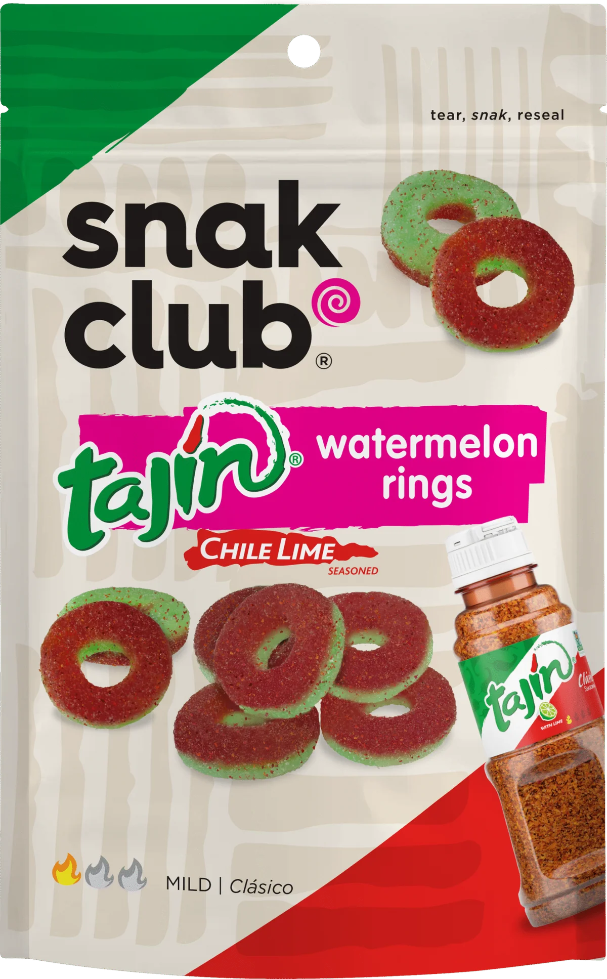 Snak Club Tajin Watermelon Rings 142g