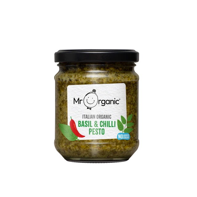 Mr Organic Basil & Chilli Pesto 190g