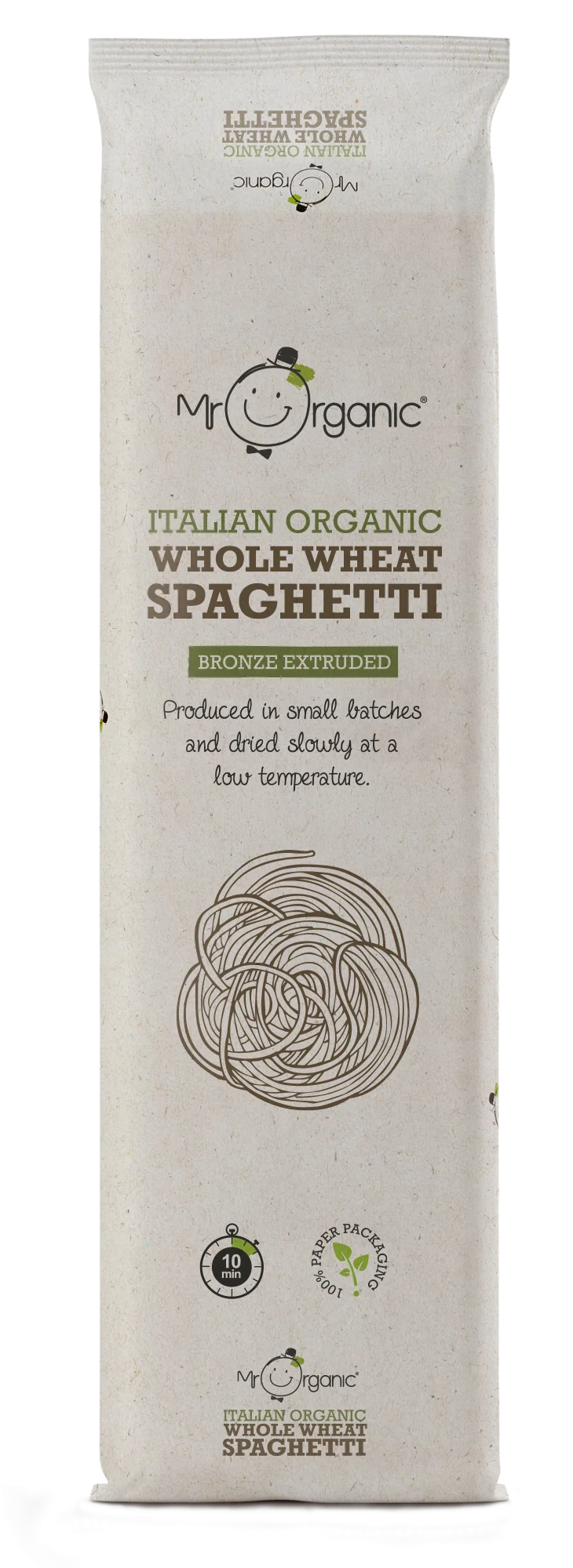 Mr Organic Whole Wheat Spaghetti Pasta 500g