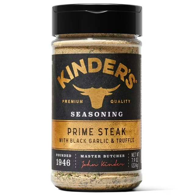 Kinder's Prime Steak with Black Garlic and Truffle Seasoning - 224g