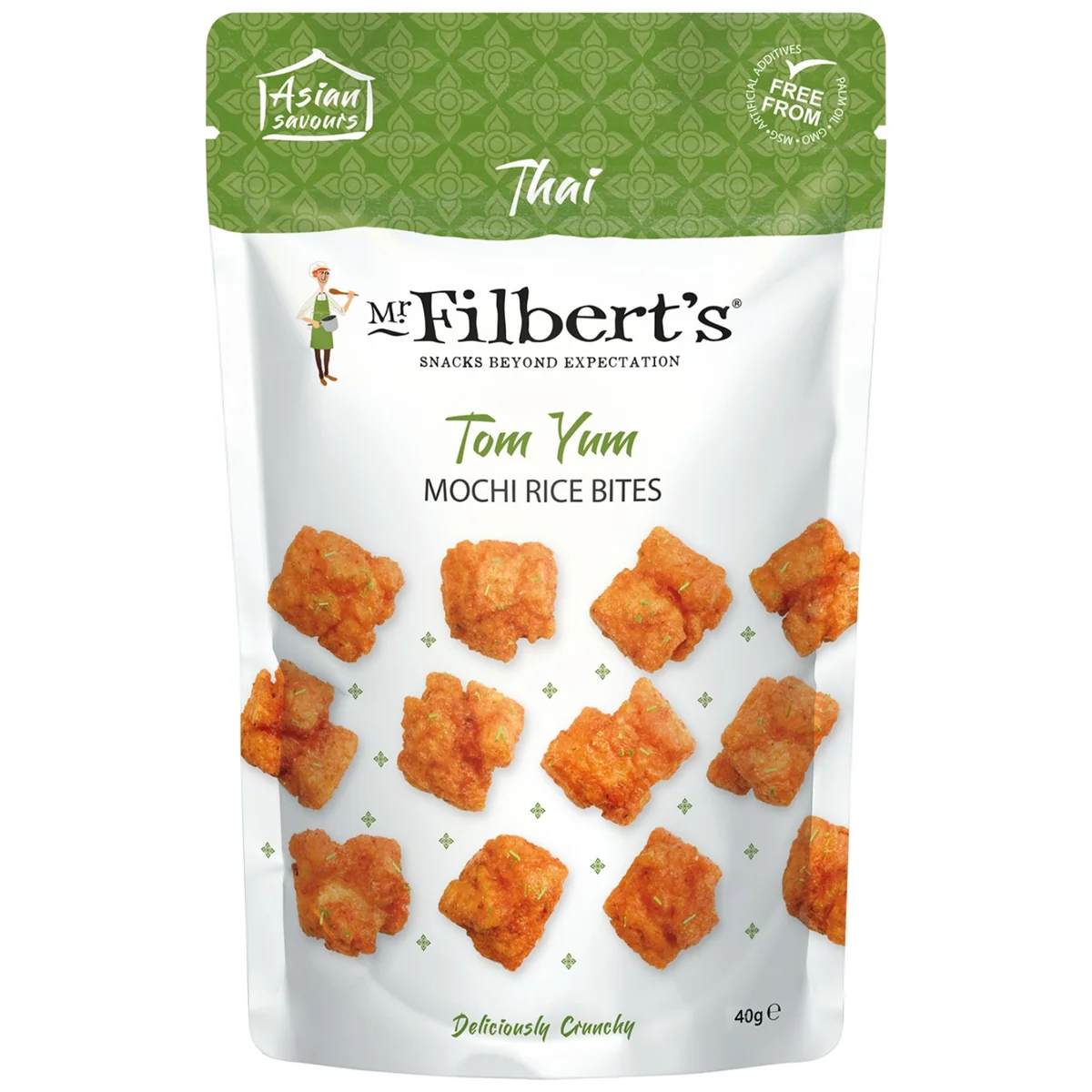 Mr.Filbert Tom Yam Mochi Rice Bites 40g