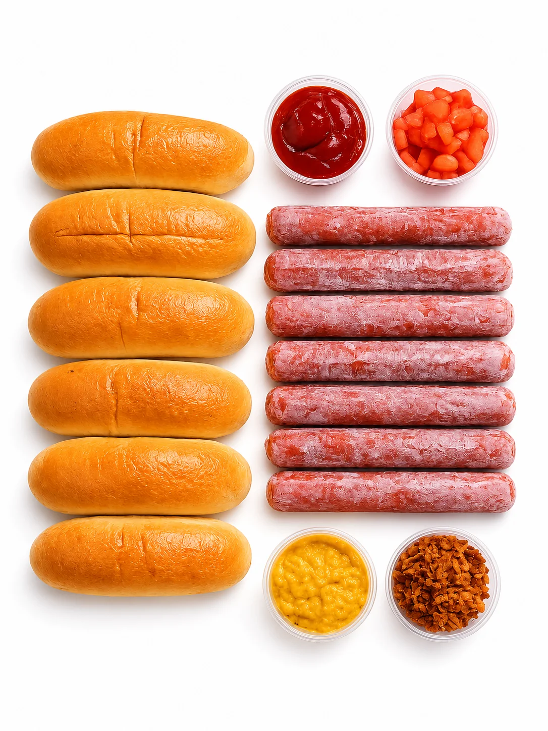 Beef Hotdog Kit - 6 Servings