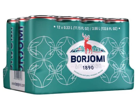 Borjomi Sparkling Mineral Water - 12 x 330 ml